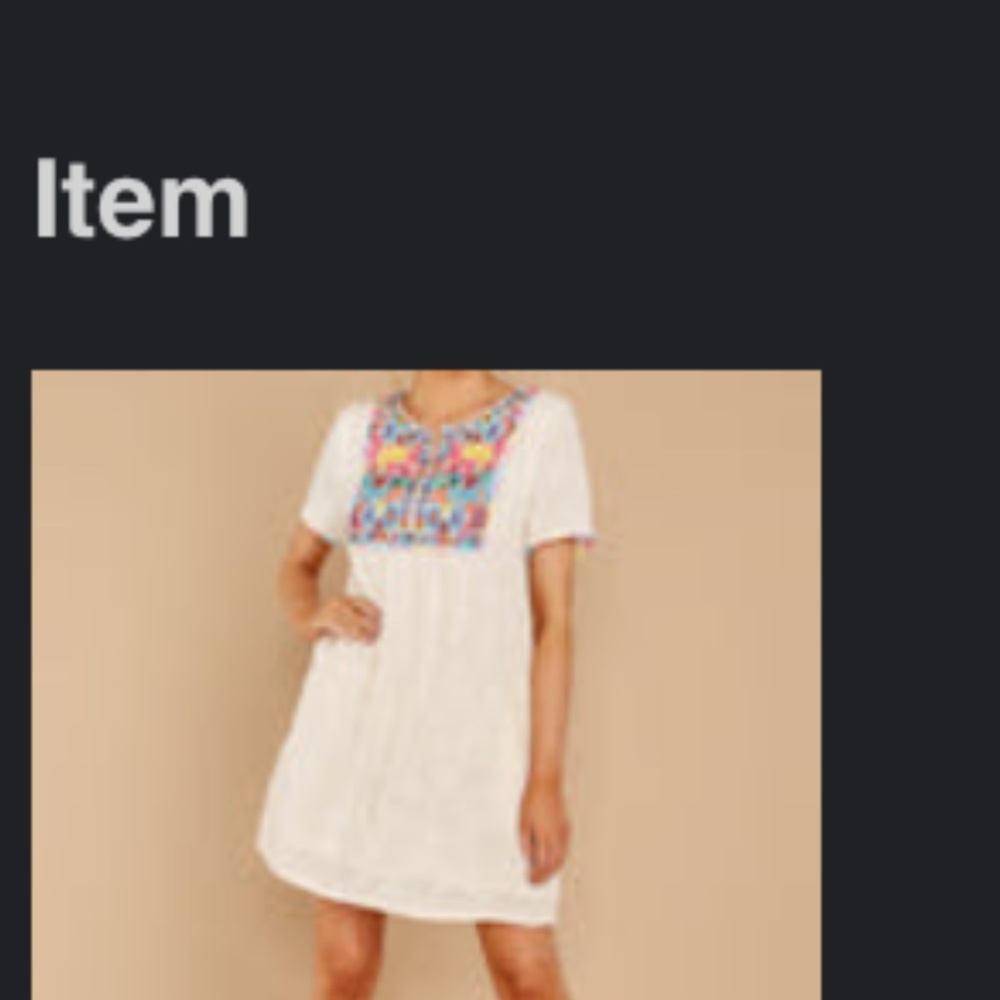 Entro Embroidered Dress - Picture 2 of 3
